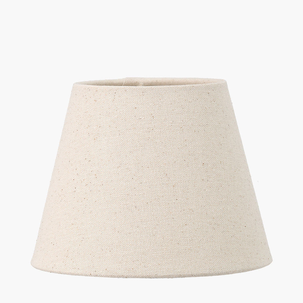 Salvatore Antique Silver Metal Double Wall Light with Seychelles 15cm Cream Slubby Cotton Empire Lampshade