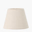 Salvatore Antique Silver Metal Double Wall Light with Seychelles 15cm Cream Slubby Cotton Empire Lampshade