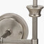 Salvatore Antique Silver Metal Double Wall Light