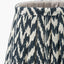 Tatiana Antique Brass Metal Double Wall Light with Vienna 16cm Black Chevron Mushroom Pleat Lampshade