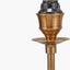 Tatiana Antique Brass Metal Double Wall Light with Vienna 16cm Blue Chevron Mushroom Pleat Lampshade