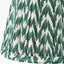 Tatiana Antique Brass Metal Double Wall Light with Vienna 16cm Forest Green Chevron Mushroom Pleat Lampshade