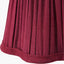 Tatiana Antique Brass Metal Double Wall Light with Malia 18cm Mulberry Red Mushroom Pleat Scalloped Tapered Lamp Shade