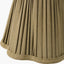 Tatiana Antique Brass Metal Double Wall Light with Malia 18cm Olive Mushroom Pleat Scalloped Tapered Lamp Shade