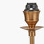 Tatiana Antique Brass Metal Double Wall Light with Garbo 15cm Cream Silk Mix Pinch Pleat Tapered Candle Clip Lampshades