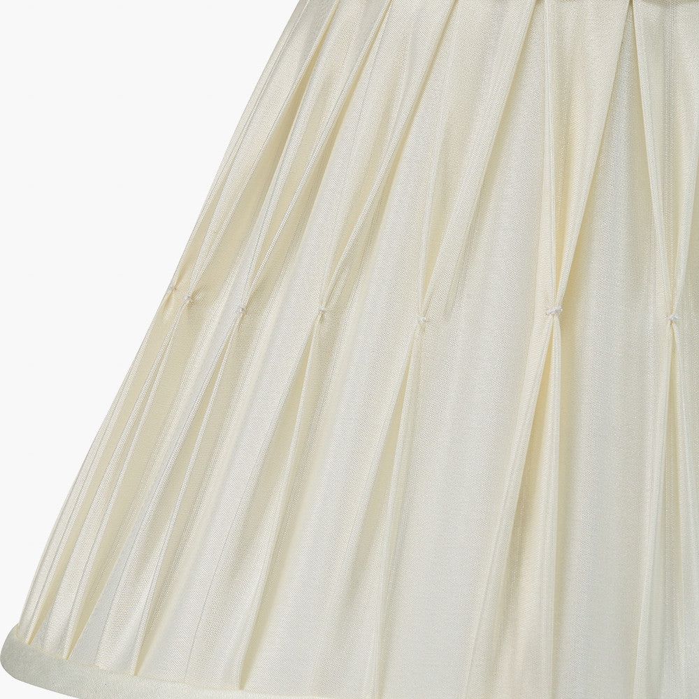 Tatiana Antique Brass Metal Double Wall Light with Garbo 15cm Cream Silk Mix Pinch Pleat Tapered Candle Clip Lampshades