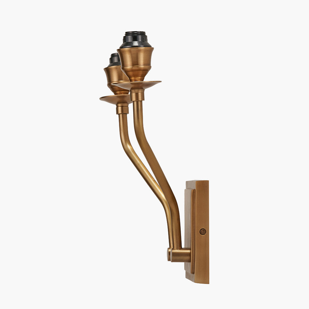 Tatiana Antique Brass Metal Double Wall Light
