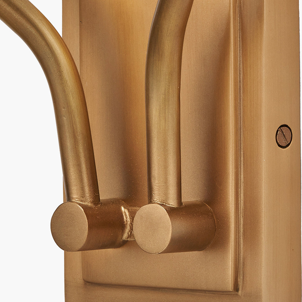 Tatiana Antique Brass Metal Double Wall Light