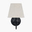 Ari Black Metal Curved Arm Wall Light
