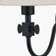Ari Black Metal Curved Arm Wall Light