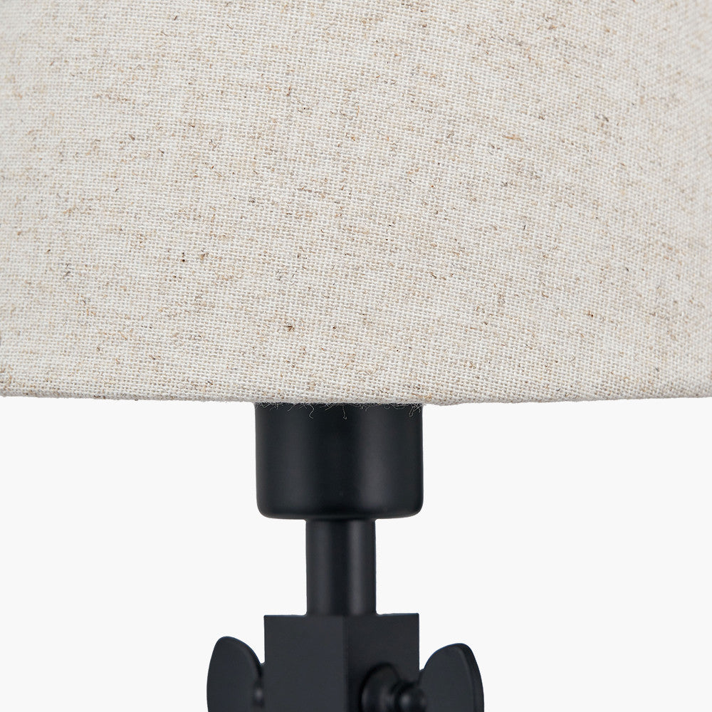 Ari Black Metal Curved Arm Wall Light