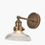 Bowery Ribbed Glass with Antique Brass Fitting Wall Light