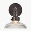 Bowery Ribbed Glass with Antique Bronze Fitting Wall Light