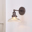 Bowery Ribbed Glass with Antique Bronze Fitting Wall Light