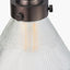 Lenox Conical Ribbed Glass with Antique Bronze Fitting Wall Light