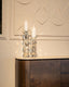Candle holder Safia clear transparent small