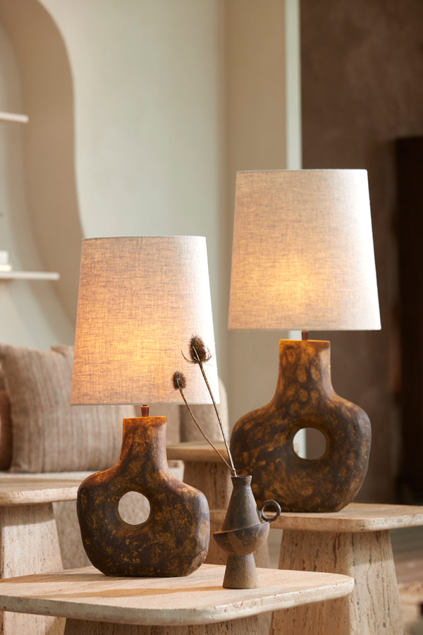 Shade ellips slim high 35-30-36 cm LIVIGNO natural