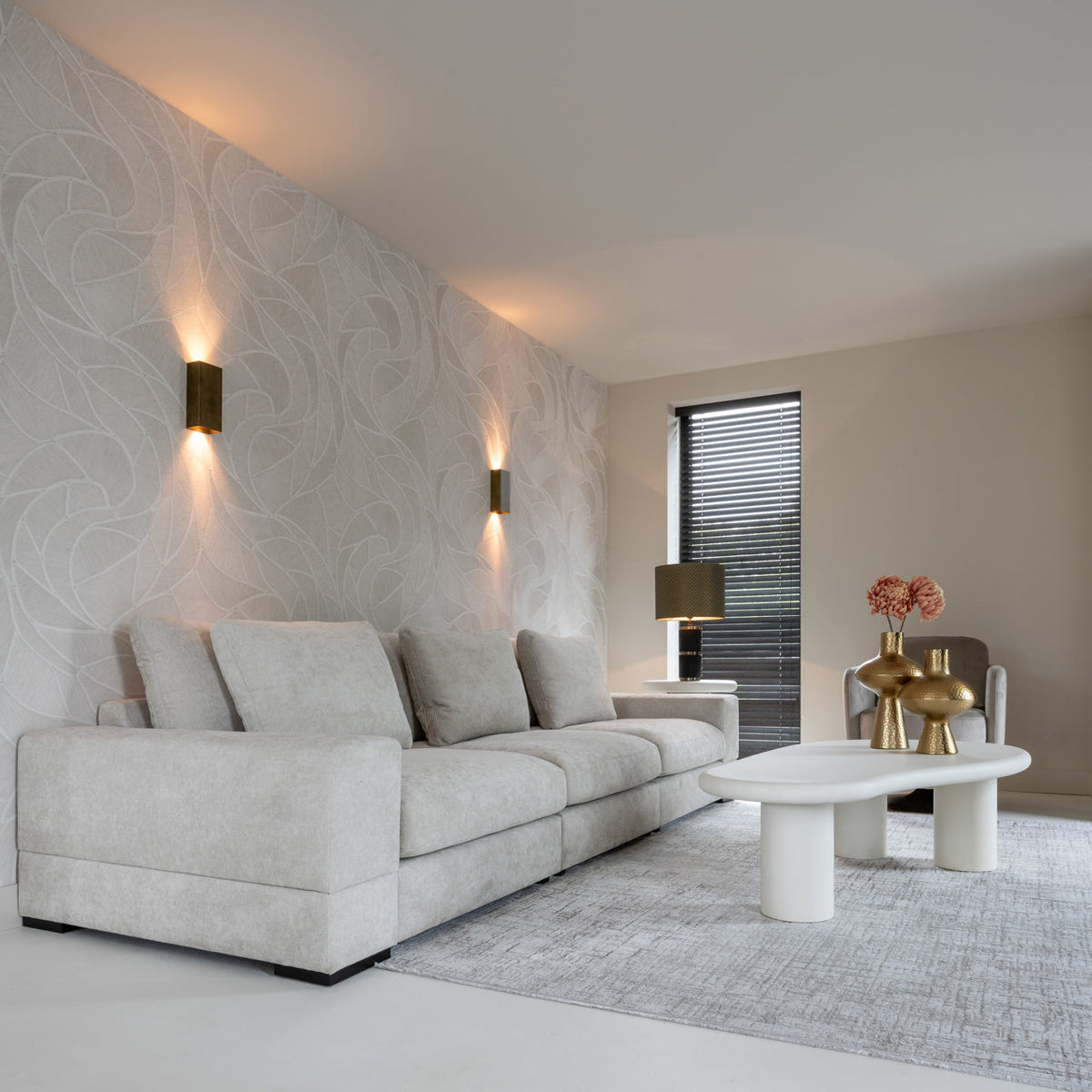 Vase Caitlyn gold large