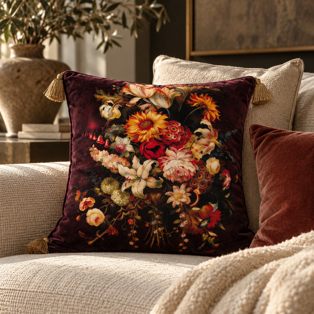 Paul Moneypenny Petalpusher Cushion