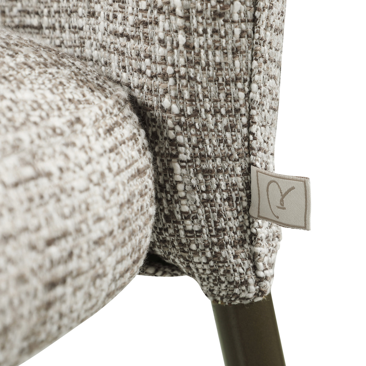 Dining chair Stacker  earth tweed fire retardant (Set of 2)