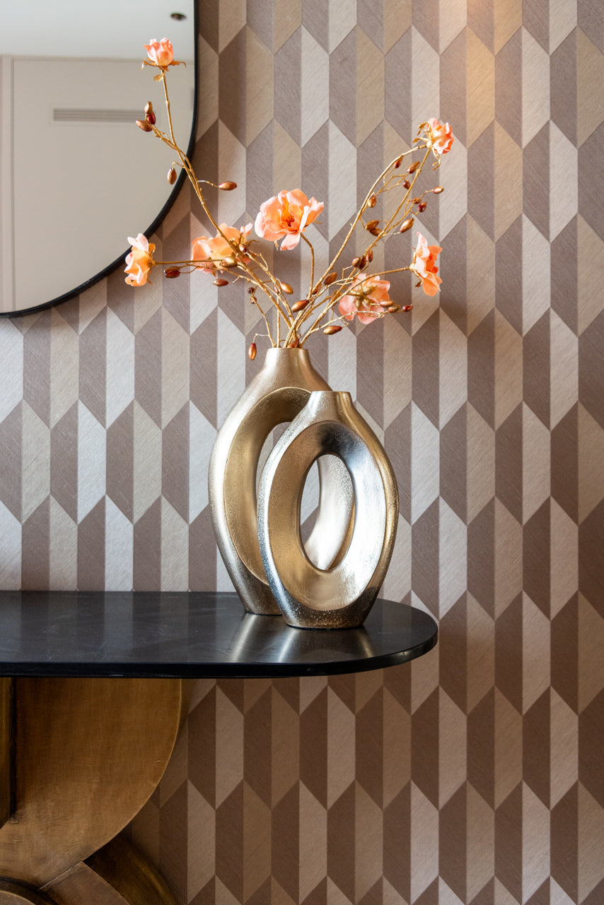 Vase Alma brushed gold small