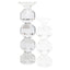Candle holder Safia clear transparent large
