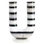 Candle holder River black/white