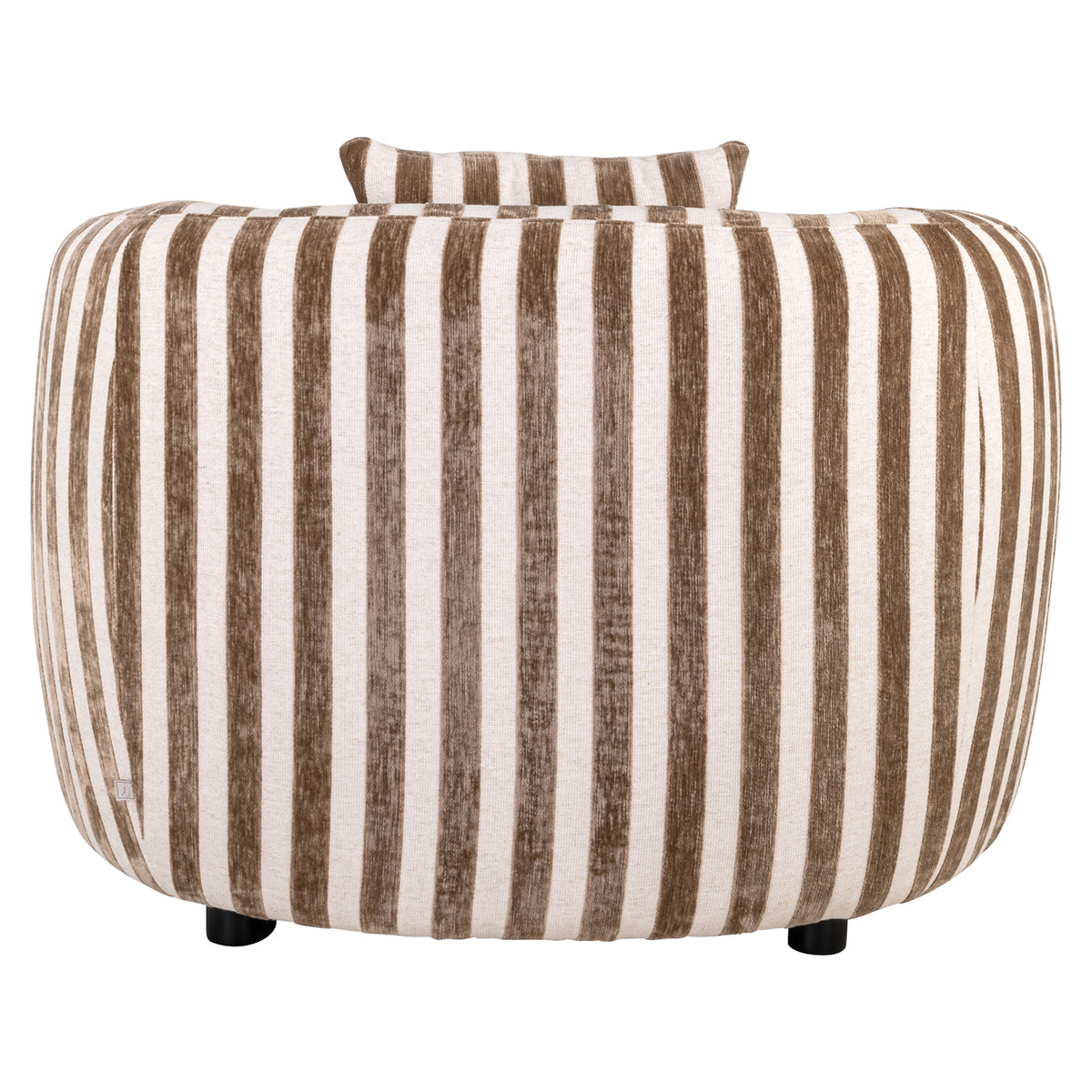 Lounge chair Luxandra stripes sand