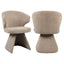 Dining chair Zenith mocca boldweave