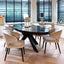 Dining chair Indigo khaki velvet