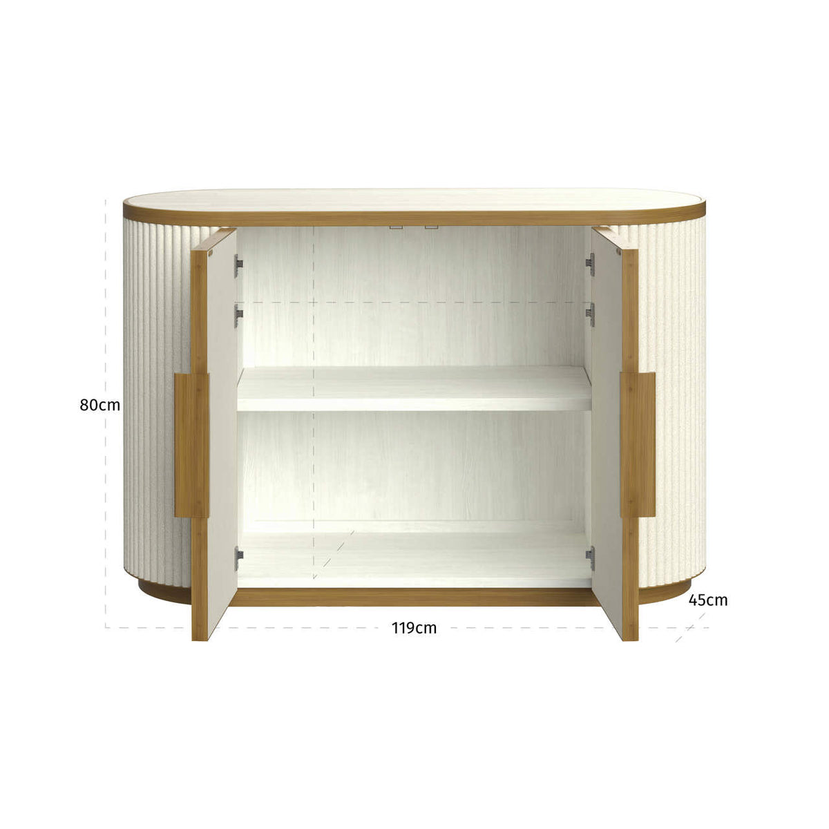 Sideboard Tivoli white 2-doors