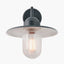 Lilium Dark Grey Metal and Glass Fisherman Wall Light