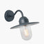 Lilium Dark Grey Metal and Glass Fisherman Wall Light