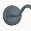 Lilium Dark Grey Metal and Glass Fisherman Wall Light