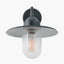 Lilium Dark Grey Metal and Glass Fisherman Wall Light
