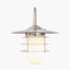 Centauri Brushed Steel Metal and Opaque Glass Wall Light
