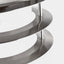 Centauri Brushed Steel Metal and Opaque Glass Wall Light