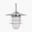 Centauri Brushed Steel Metal and Opaque Glass Wall Light