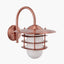 Centauri Copper Metal and Opaque Glass Wall Light