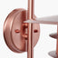 Centauri Copper Metal and Opaque Glass Wall Light