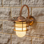 Centauri Copper Metal and Opaque Glass Wall Light