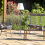 Grey Metal Outdoor Floor Lamp