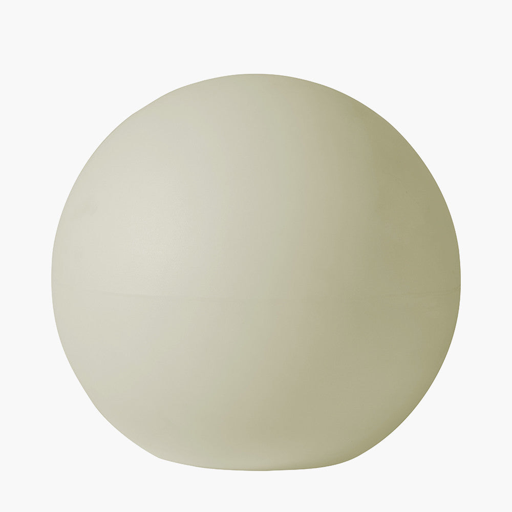 White Ball Outdoor Floor Lamp 45cm