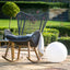White Ball Outdoor Floor Lamp 45cm