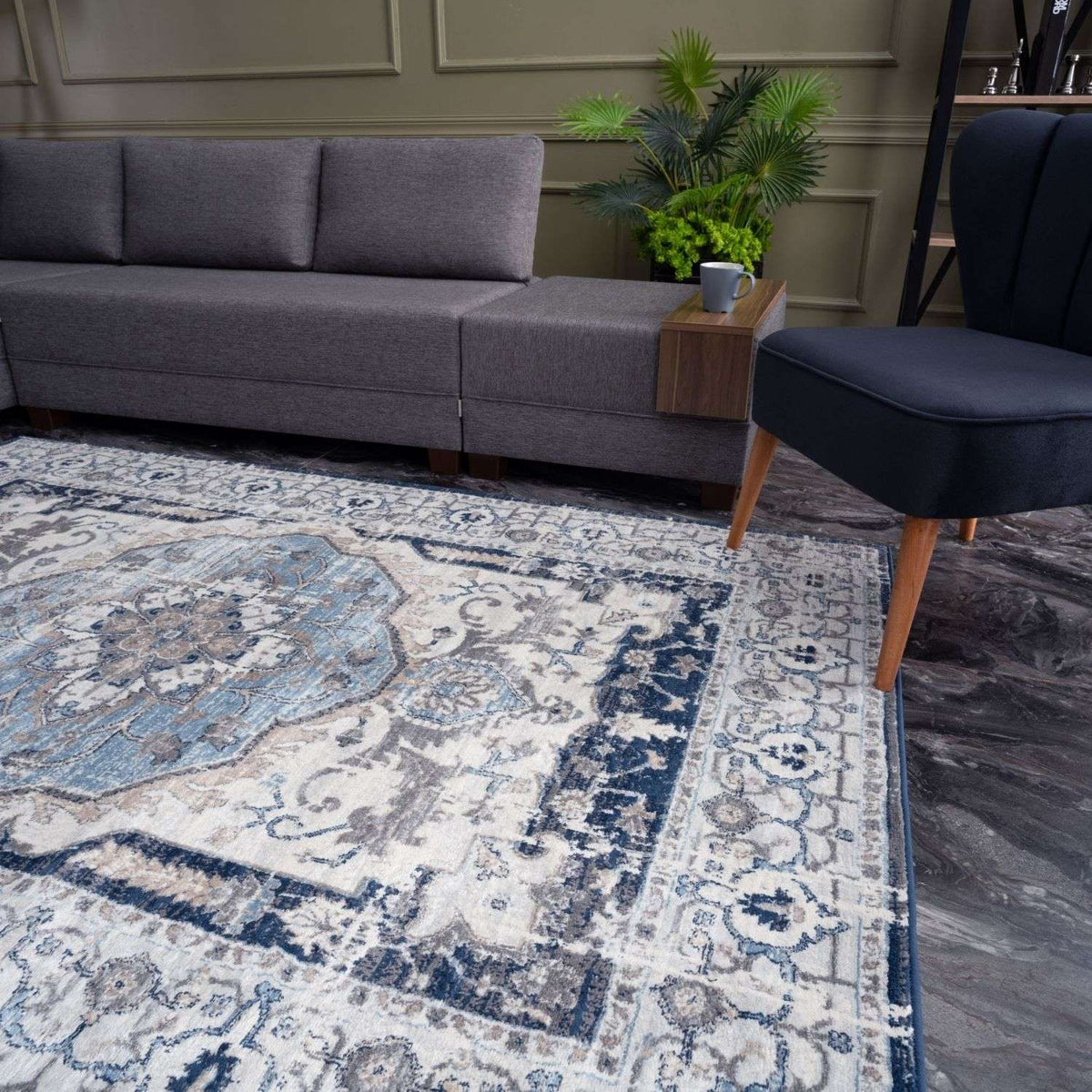 Montana Vintage Navy Rugs | 4040