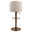 Bar stool Vesper mocca fancy swivel