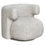 Lounge chair Talley cream tweed swivel