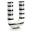 Candle holder River black/white
