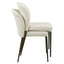 Dining chair Stacker  biscotti fire retardant (Set of 2)