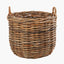 Tobs S/3 Chunky Rattan Round Logs Baskets